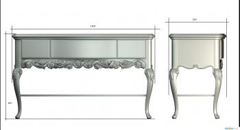 Set of furniture (KMB_0168) 3D model for CNC machine